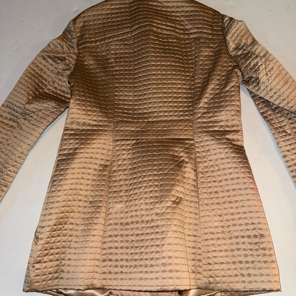 bebe Gold Quilted Pea Coat - Picture 8 of 10